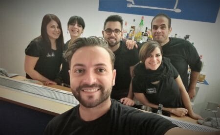 Claudio Sciaraffa e la sezione avellinese del "Bartenders Bar Academy"