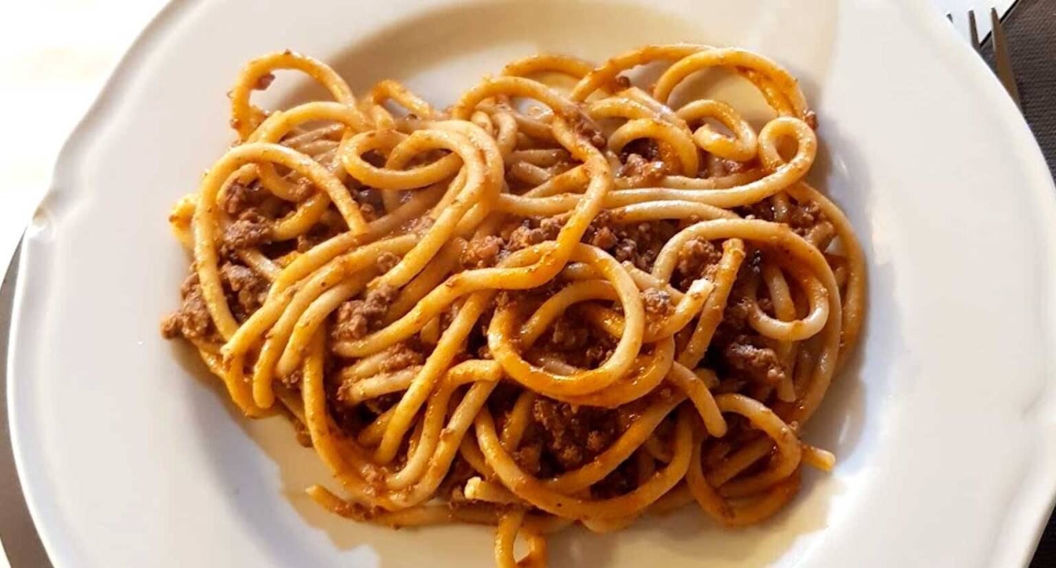 Umbricelli al ragù di cinghiale