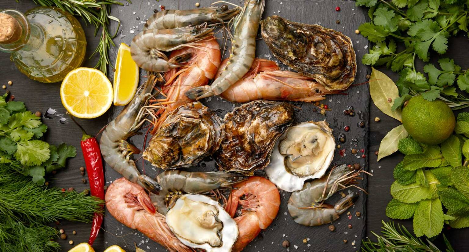Frutti di mare e pesce crudo