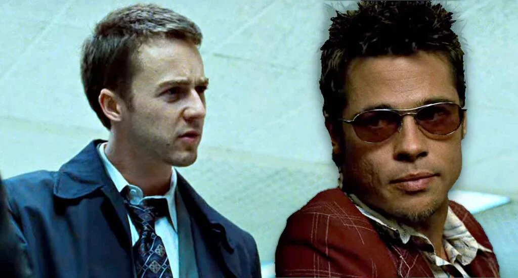Edward Norton e Brad Pitt in Fight Club