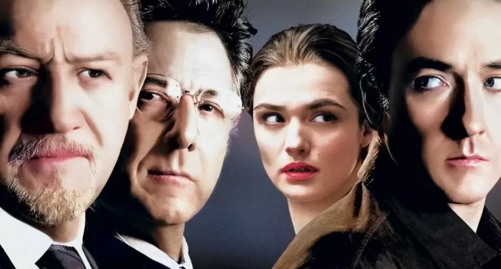 Gene Hackman, Dustin Hoffman, Rachel Weisz e John Cusack in "La Giuria" un thriller su Prime video