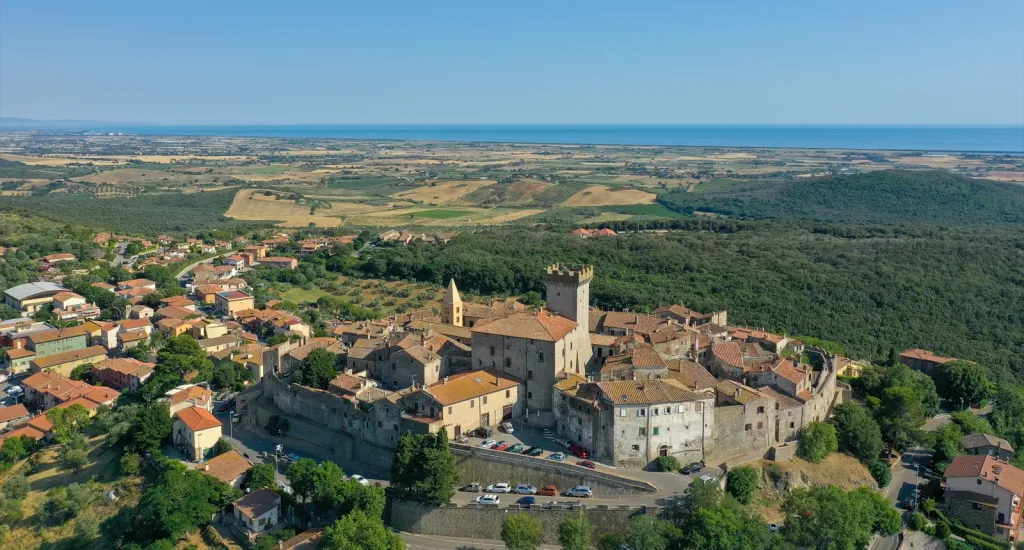 Una veduta di Capalbio in Toscana.