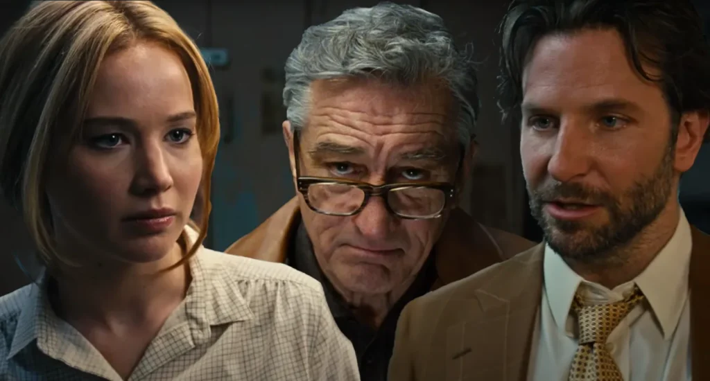 Jennifer Lawrence, Robert De Niro e Bradley Cooper