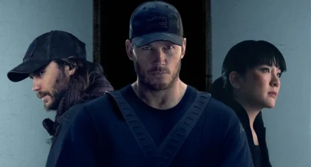 Chris Pratt con Taylor Kitsch e Constance Wu