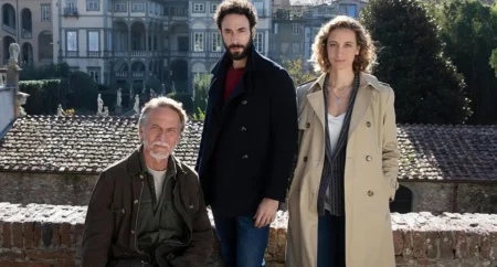 Alessio Vassallo con Cesare Bocci e Francesca Inaudi