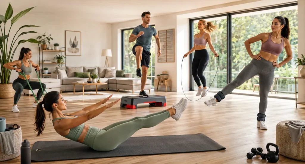 Allenarsi a casa con poco spazio, 5 accessori fitness che rendono la routine più efficace