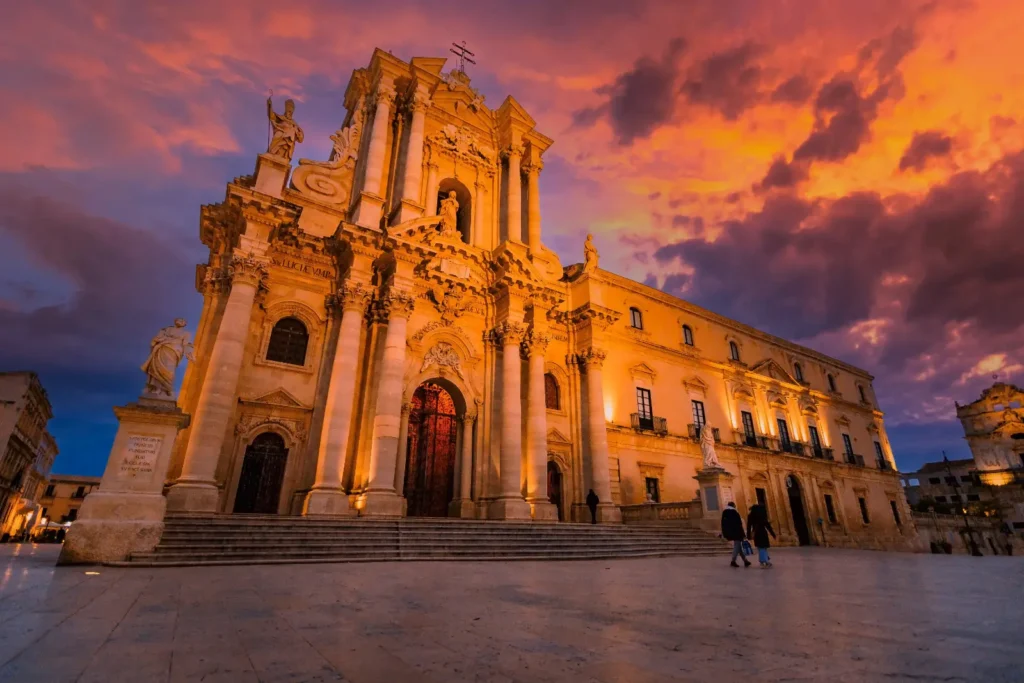 Piazza Duomo, Ortigia, Siracusa.