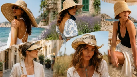 Il cappello di paglia che rende chic anche il look da spiaggia più semplice