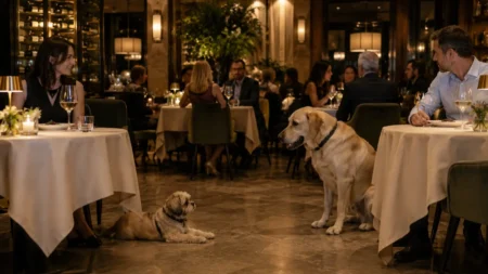 Sempre più cani nei ristoranti: ma chi pensa al comfort degli altri clienti?