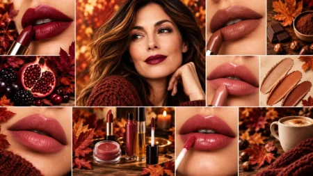 Rossetti autunno 2026 per donne over 35 con tonalità borgogna, nude, terracotta e marroni caldi