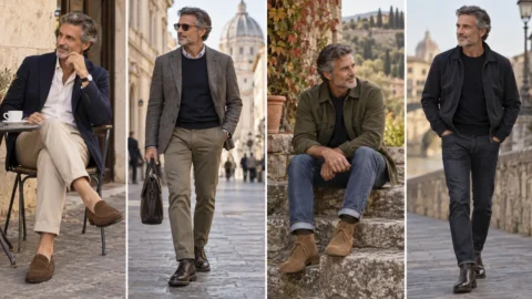 Scarpe da uomo dopo i 50 anni, i modelli comodi ed eleganti da alternare alle sneaker Mocassini, Derby, desert boot e Chelsea boot sono tra le alternative più versatili alle sneaker dopo i 50 anni.