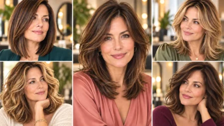 Capelli dopo i 40 anni, quando le scalature aiutano davvero a dare movimento alla chioma Cinque donne over 40 con capelli scalati, dal caschetto lungo ai tagli medi mossi con ciuffo e scalature intorno al viso.